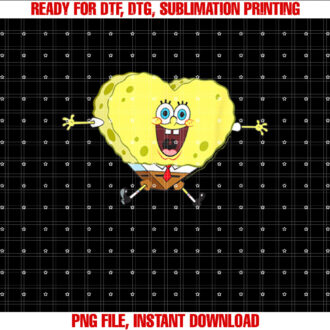 SpongeBob SquarePants Valentines Day Heart Shaped Sponge T-shirt