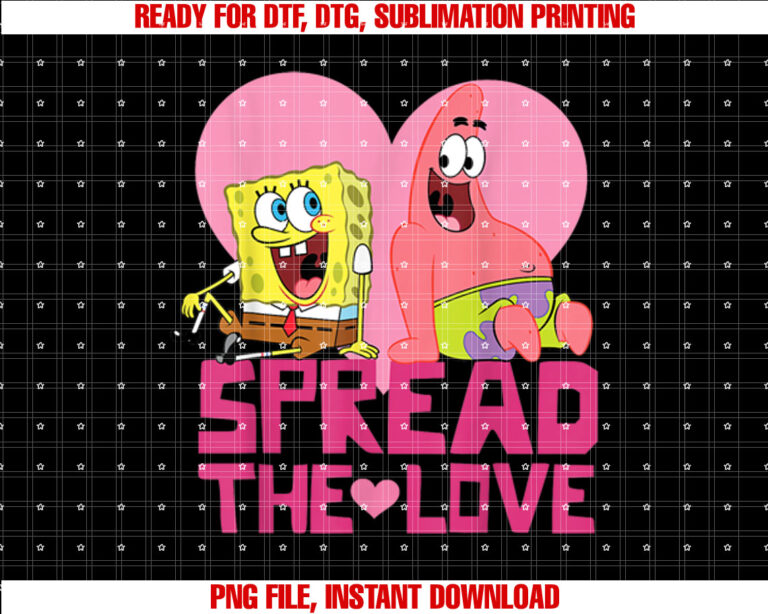Spongebob And Patrick Spread The Love T-shirt