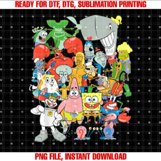 Spongebob Squarepants Cast Of Characters T-shirt