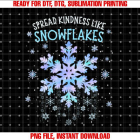 Spread Kindness Like Snowflakes Tie Dye Christmas Pajamas T-shirt
