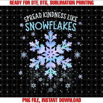 Spread Kindness Like Snowflakes Tie Dye Christmas Pajamas T-shirt