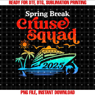 Spring Break Cruise Squad 2025 Family Trip Vacation T-shirt