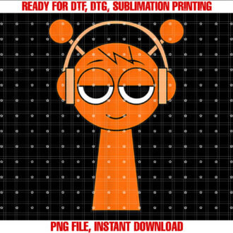 Sprunki Beats Funny Sprunki Game Orange Character Funny T-shirt