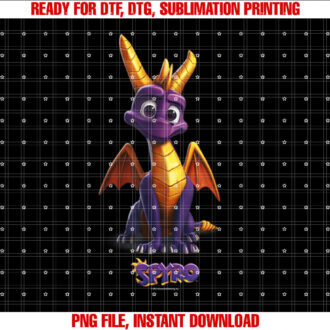 Spyro Adorable Purple Dragon Retro Video Game T-shirt