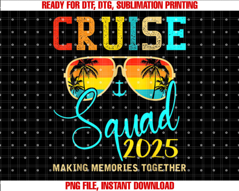 Squad Crew Cruise 2025 Summer Vacation Family Group T-shirt