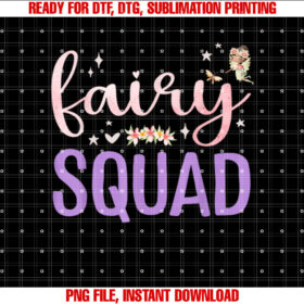 Squad Magical Floral Team Fairy Birthday Whimsical Fairytale T-shirt