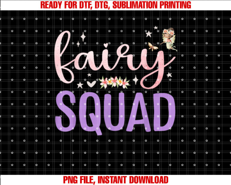 Squad Magical Floral Team Fairy Birthday Whimsical Fairytale T-shirt