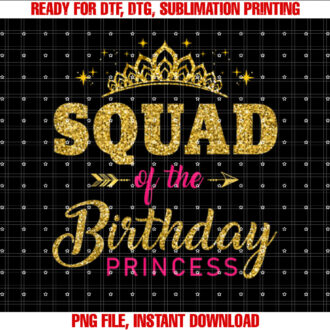 Squad Of The Birthday Princess Girls Party T-shirt