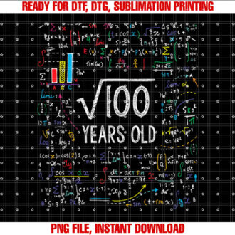 Square Root Of 100 10th Birthday 10 Year Old Gifts Math Bday T-shirt