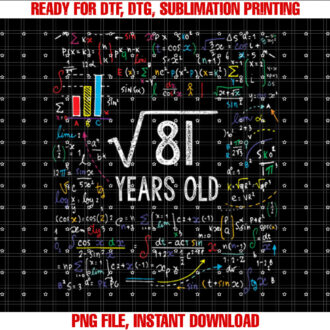 Square Root Of 81 9th Birthday 9 Year Old Gifts Math Bday T-shirt