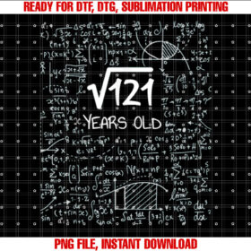 Square Root of 121 11 Years Old 11th Birthday Design T-shirt