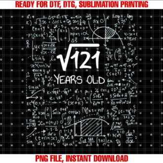 Square Root of 121 11 Years Old 11th Birthday Design T-shirt