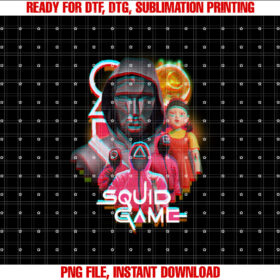 Squid Game 2 Front Man Henchmen Glitch T-shirt