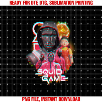 Squid Game 2 Front Man Henchmen Glitch T-shirt