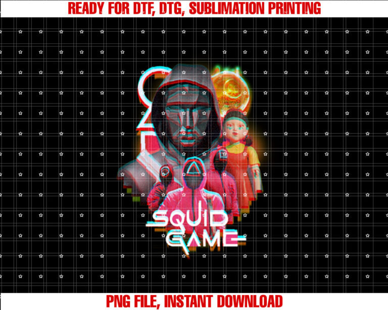 Squid Game 2 Front Man Henchmen Glitch T-shirt