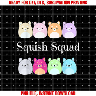Squish Squad Stuffed Animal Plush Mallow Collector Soft Toy T-shirt