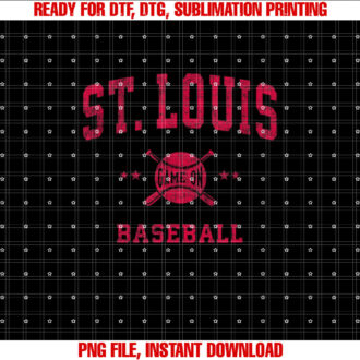 St Louis Vintage Baseball Throwback Retro Design T-shirt