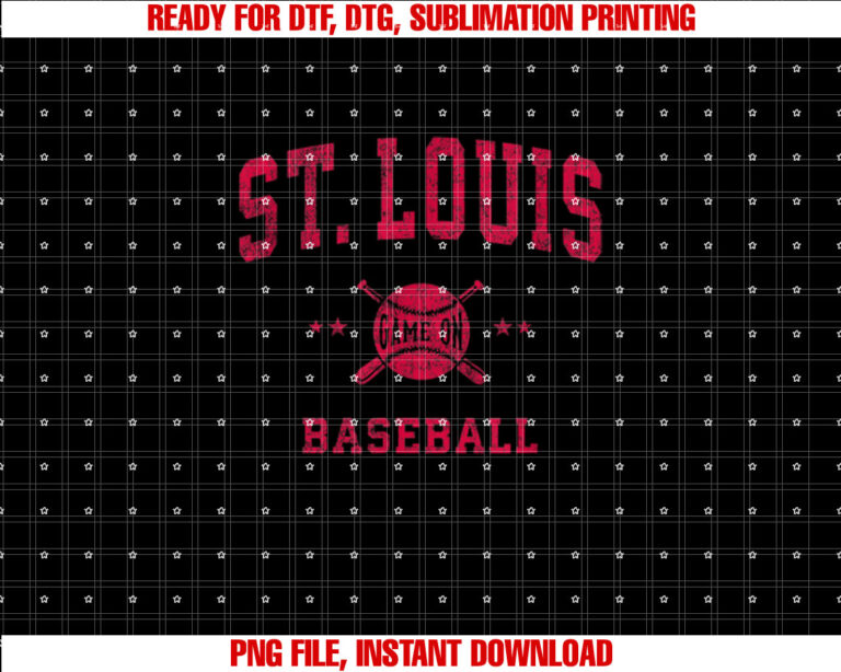 St Louis Vintage Baseball Throwback Retro Design T-shirt