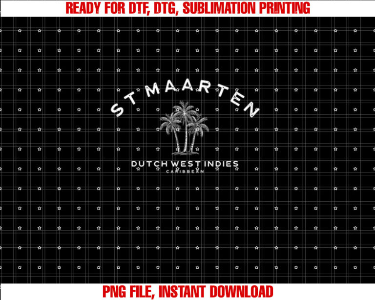 St Maarten Caribbean Palm Tree Vintage Saint Martin Retro T-shirt