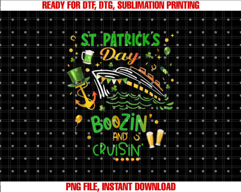 St Patricks Day Cruise Cruising Boozing Drinking T-shirt