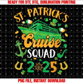 St Patricks Day Cruise Squad 2025 Funny Family T-shirt