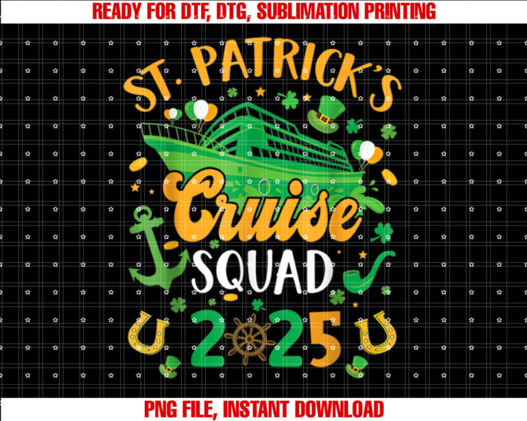 St Patricks Day Cruise Squad 2025 Funny Family T-shirt