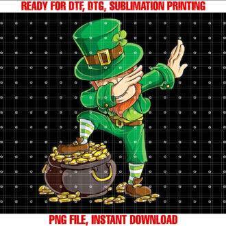 St Patricks Day Dabbing Leprechaun Boys Girls Men Dab Dance T-shirt