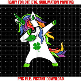 St Patricks Day Dabbing Unicorn Leprechaun Lepricorn T-shirt