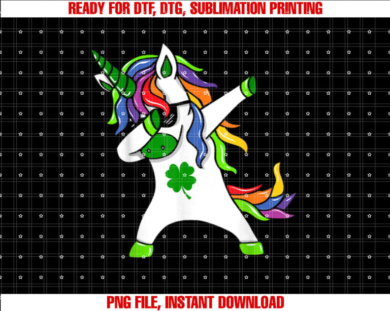 St Patricks Day Dabbing Unicorn Leprechaun Lepricorn T-shirt