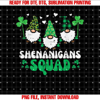 St Patricks Day Gnomes Shenanigans Squad Men Women Kids T-shirt