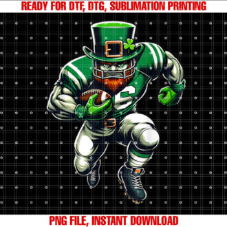 St Patricks Day Leprechaun Football Player Irish T-shirt