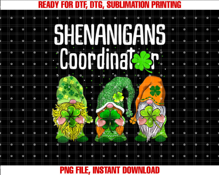 St Patricks Day Shenanigans Coordinator Gnomes Green Gnomies T-shirt