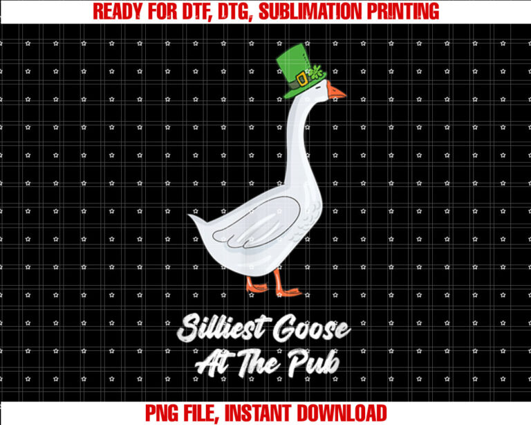 St Patricks Day Silliest Goose At The Pub Men Women Funny T-shirt
