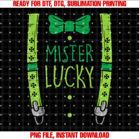 St Patricks Day Suspenders Mister Lucky Saint Paddys Boys T-shirt