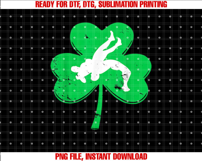 St Patricks Day Wrestling Shamrock T-shirt