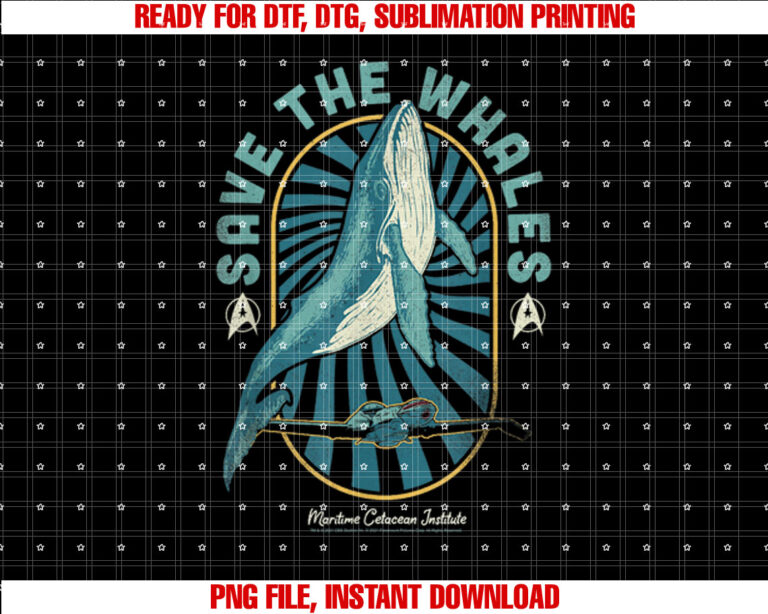 Star Trek IV The Voyage Home Save The Whales Collection T-shirt