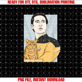 Star Trek The Next Generation Data Ode To Spot Portrait T-shirt