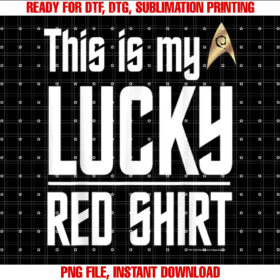 Star Trek the Original Series This is My Lucky Red T-shirt