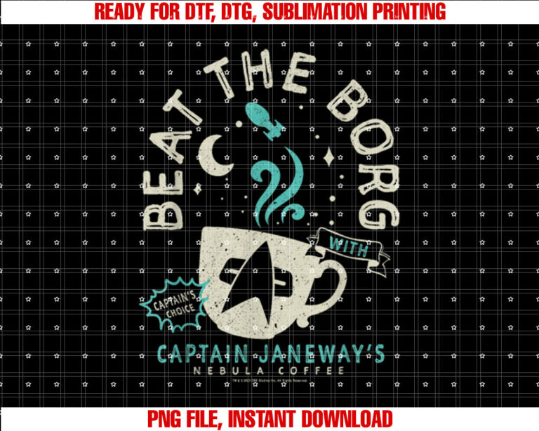 Star Trek Voyager Captain Janeways Beat The Borg Cup T-shirt