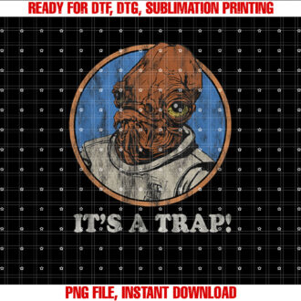 Star Wars Admiral Ackbar Its A Trap Distressed T-shirt