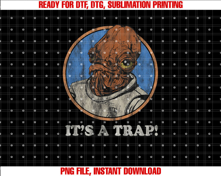 Star Wars Admiral Ackbar Its A Trap Distressed T-shirt