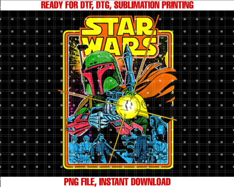 Star Wars Boba Fett Bounty Hunter Comic Book T-shirt