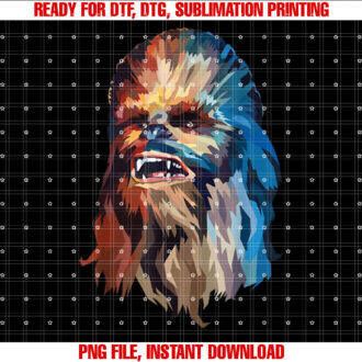 Star Wars Chewbacca Awesome Geometric Style Chewie Portrait T-shirt