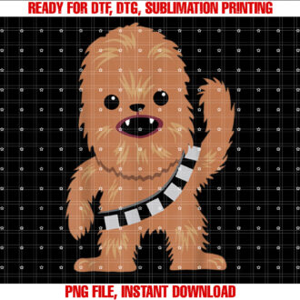 Star Wars Chewbacca Cutie Cartoon Chewie Graphic T-shirt