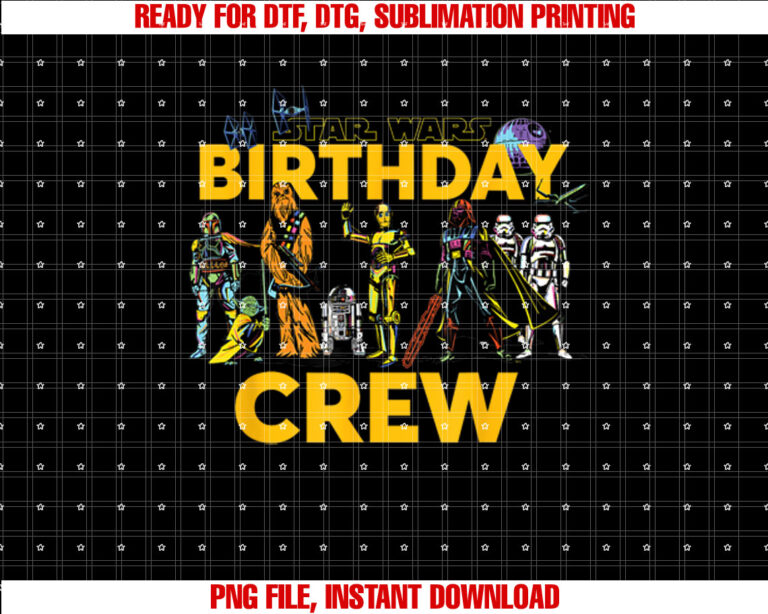 Star Wars Classic Characters Birthday Crew Party T-shirt