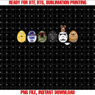 Star Wars Classic Characters Easter Eggs Spring T-shirt