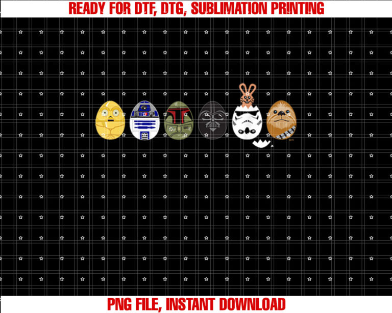 Star Wars Classic Characters Easter Eggs Spring T-shirt