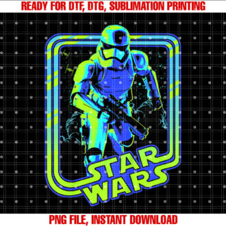 Star Wars Classic Stormtrooper Retro Neon Glow T-shirt