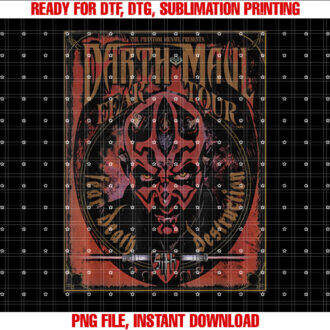 Star Wars Darth Maul Fear Tour Band T-shirt