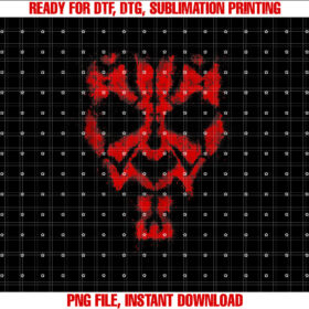 Star Wars Darth Maul Spray Paint Face T-shirt